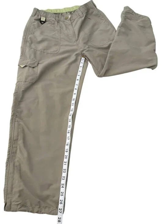 LL Bean Hiking Pants Cargo Zip Ankle Adjustable Utility Women 8P - Picture 6 of 9